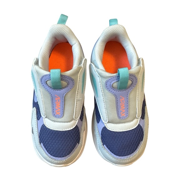Nike Other - Nike Kids Air Max Blue and Orange Sneakers size 10.
